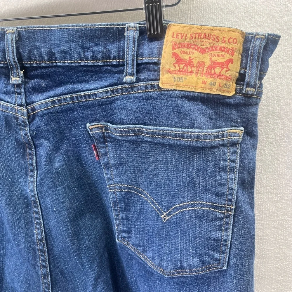 Levi’s 505 Regular Fit Jeans Mens‎ 40/32 Blue Denim Work Pants blue collar 1833